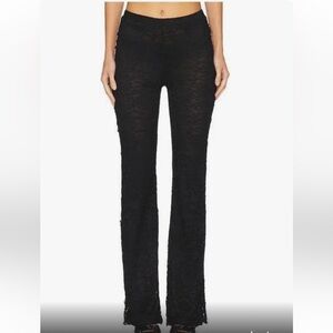 Black Lace Straight Leg Pants Sz 10